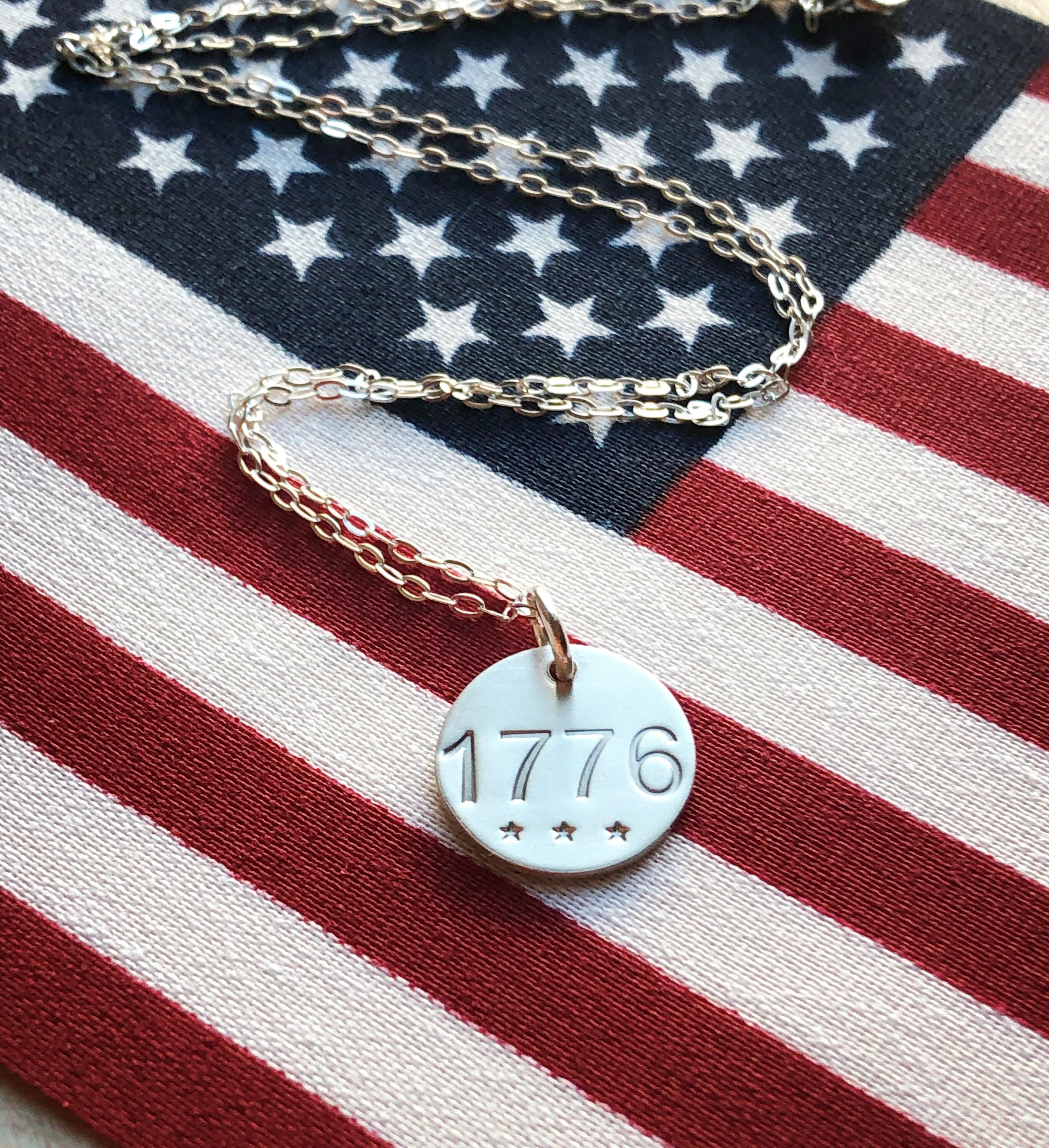 1776 Necklace for Women Patriotic Necklace Conservative Gifts - Etsy