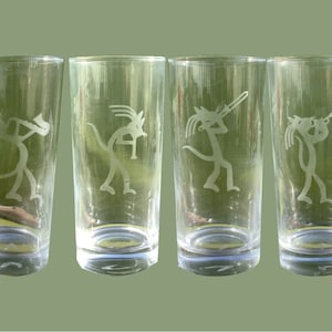 Jazz Cooler Cats Glasses - 12.75 oz. highball - Set of 4
