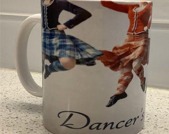 Highland Dancer’s Mom Mug | Gift for Dance Mom | Scottish Highland Dance Coffee Cup | Proud Dance Mom Lover of Scotland Dance Drinkware