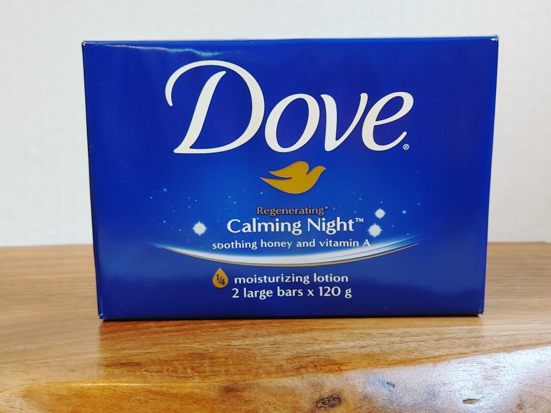 Vintage Discontinued Dove Calming Night Moisturizing Bar Soap Etsy