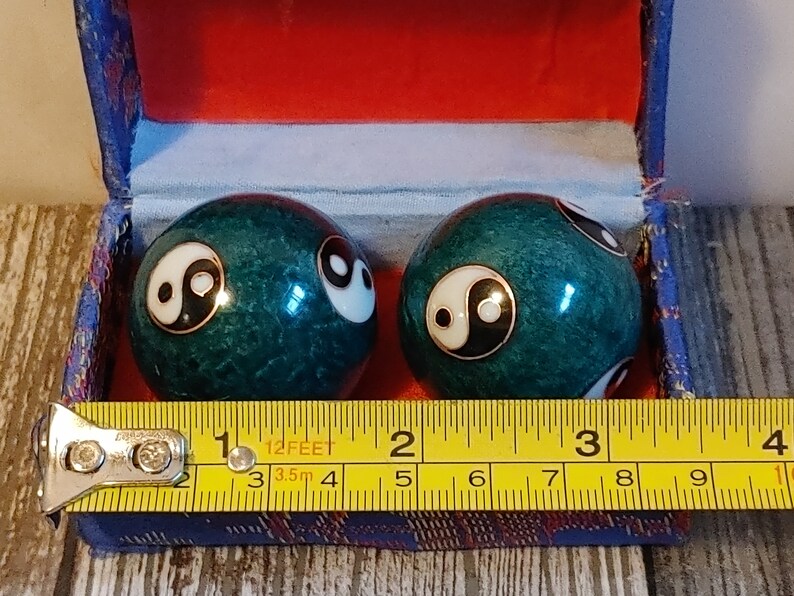 Vintage Chinese Shouxing Baoding Balls Cloisonné Enamel Yin Etsy Canada