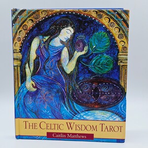 vintage RARE première édition Celtic Wisdom Tarot Book par Caitlin Matthews Couverture rigide, premier tirage 1999 - LIVRE uniquement, sans cartes