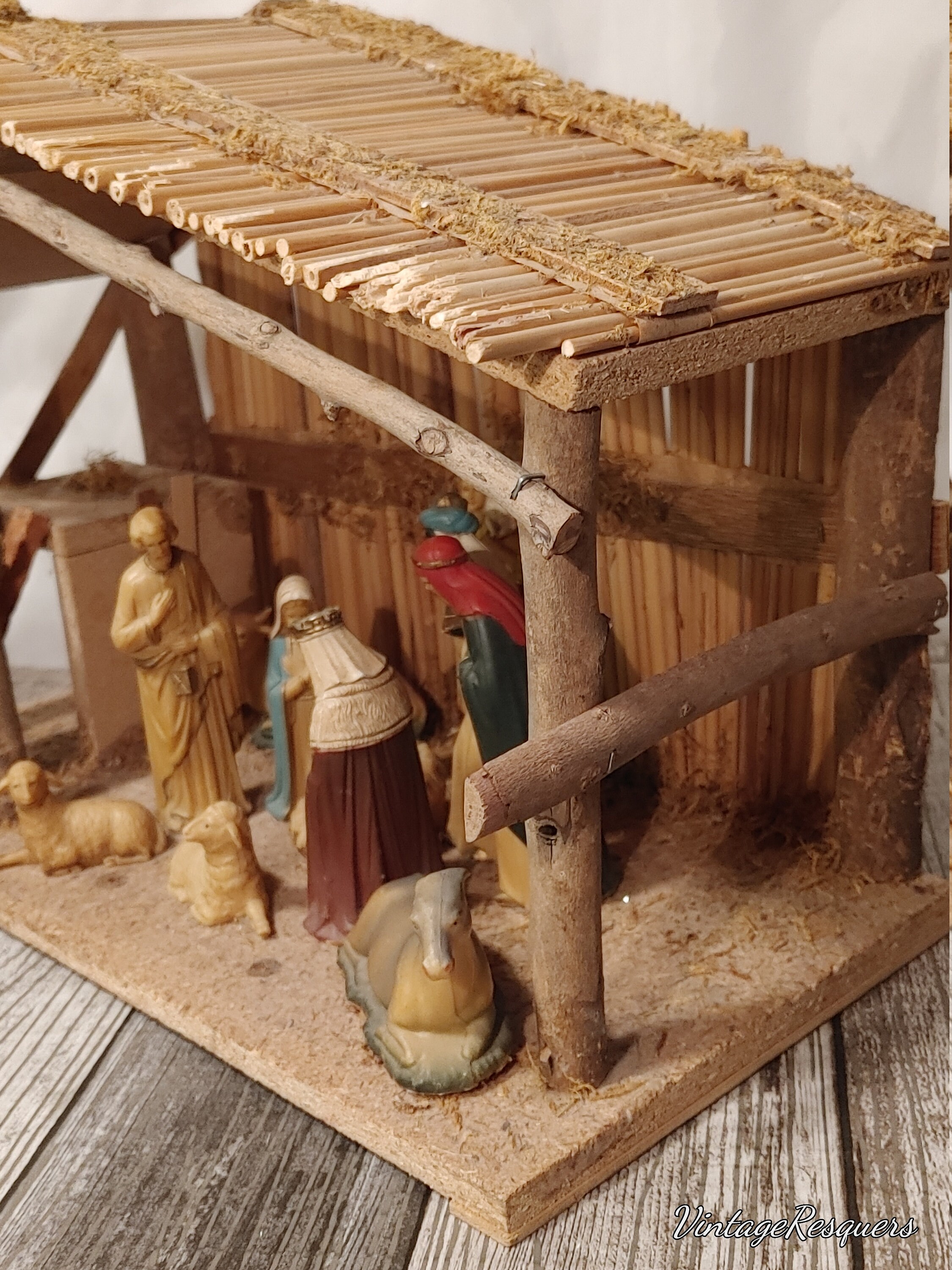 Vintage Creche Nativity Set Nativity Manger 12 Pc Set Etsy Canada