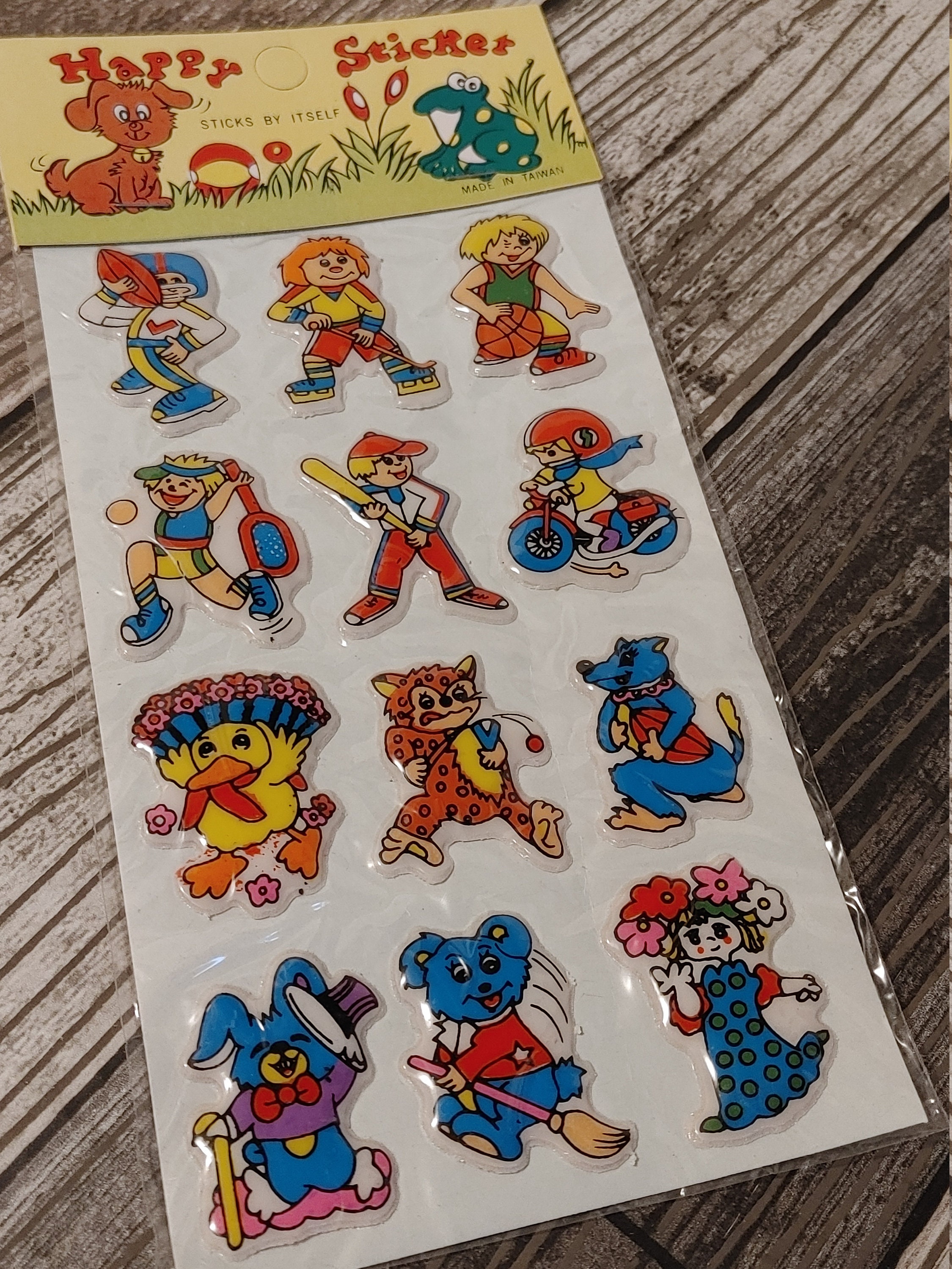 3D Cartoon Kids Bubble Stickers Classic Toys Sticker SchoC1 Reward L1C6