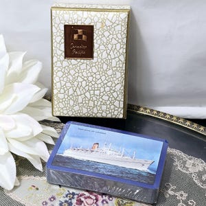 Vintage Canadian Pacific Steamship Empress of Canada Playing Cards with Case - SEALED Made in England Collectible Deck of Playing Cards