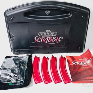 Gioco da tavolo Vintage SCRABBLE Diamond Edition 60° anniversario - Gioco di parole crociate Scrabble rotante - Gioco da tavolo da viaggio per serate di gioco in famiglia