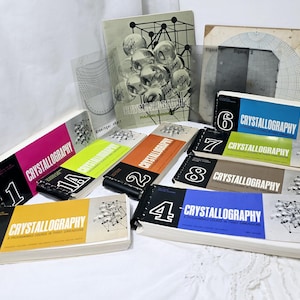 Vintage 1965 Crystallography Educational Set - Educational Science Kit Set - Chemistry, Physics, Biology - Three Dimensions Program Course