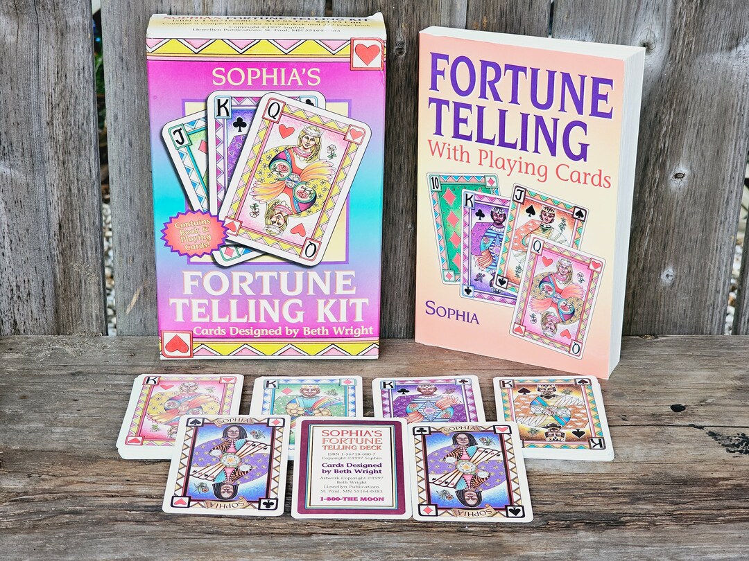 RARE OOP Sophia's Fortune Telling Deck 1997 Cards and Guidebook Learn