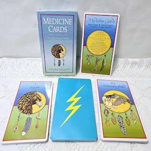 Cartas raras de tarô OOP - Poder ilustrado através dos animais 1998 Jamie Sams e David Carson - Publicado pela St. Martin's Press, Nova York, NY