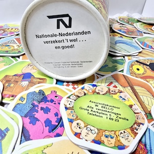 Juego de memoria infantil holandés antiguo y raro - Kaartje Keer - Juego de memoria holandés nostálgico - Juego de memoria infantil para aprender a reconocer patrones