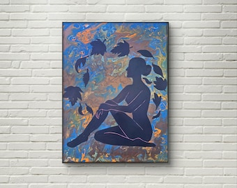 Obra original de Vibras de Meditación. "El espacio entre pensamientos".