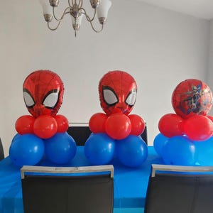 DIY Spider-Man Balloon Garland Kit – Red, Blue & Black Superhero Party Backdrop Kit image 2