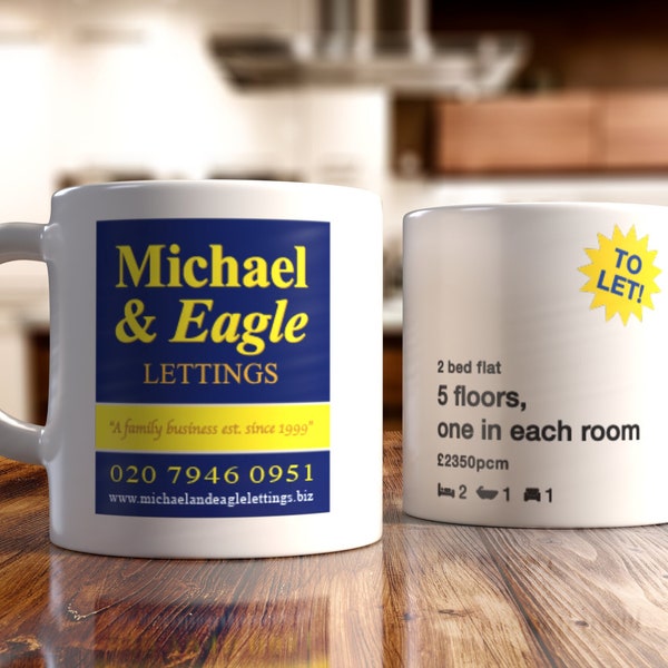 Michael & Eagle 11oz MUG --Double-Sided-- Stath Lets Flats (Series 1)