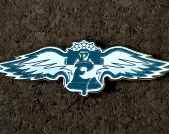Philadelphia Eagles Pilot Wings Enamel Pin 2"