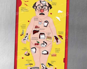 OPERATION (Frank Reynolds) -- MAGNET - 4&quot;x2.67&quot; -- &#39;It&#39;s Always Sunny in Philadelphia&#39;