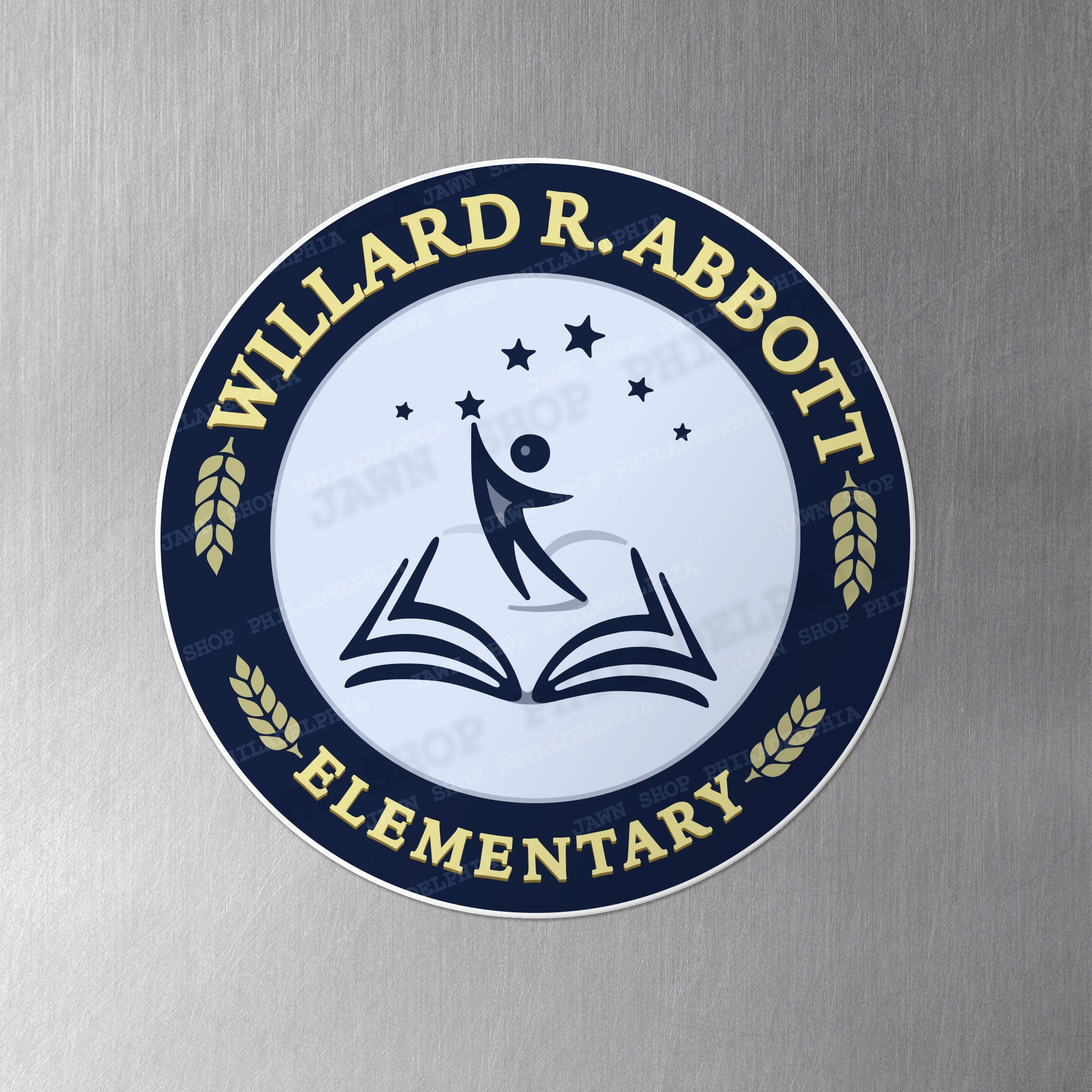 Abbott Elementary School Crest Logo -- 3"x3" MAGNET