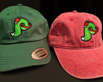 Phillie Phanatic 'P' Logo Adjustable Low-Profile Cotton Hat (Enamel & Acrylic PIN editions available!)