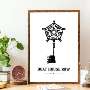 Boat House Row, Philadelphia - &quot;Keys to the City&quot; - 11x17 Print (Fairmount Collection 2 of 4)