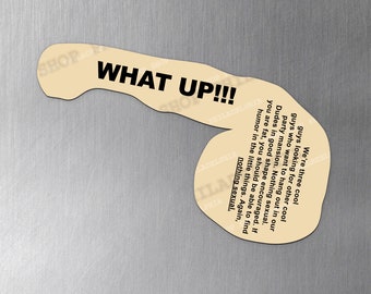Party Mansion &#39;Bicep&#39; Invite -- MAGNET - 4&quot;x2.25&quot; --  &#39;It&#39;s Always Sunny in Philadelphia&#39; -