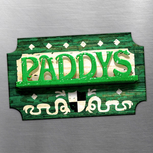 Paddy's Pub Sign -- MAGNET - 4"x2.5" --  'It's Always Sunny in Philadelphia' -