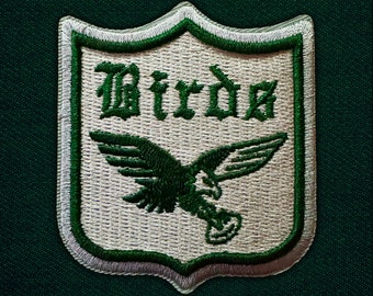 BIRDS Shield -- Philadelphia Eagles Patch -- 100% Embroidered 2.25x2.25