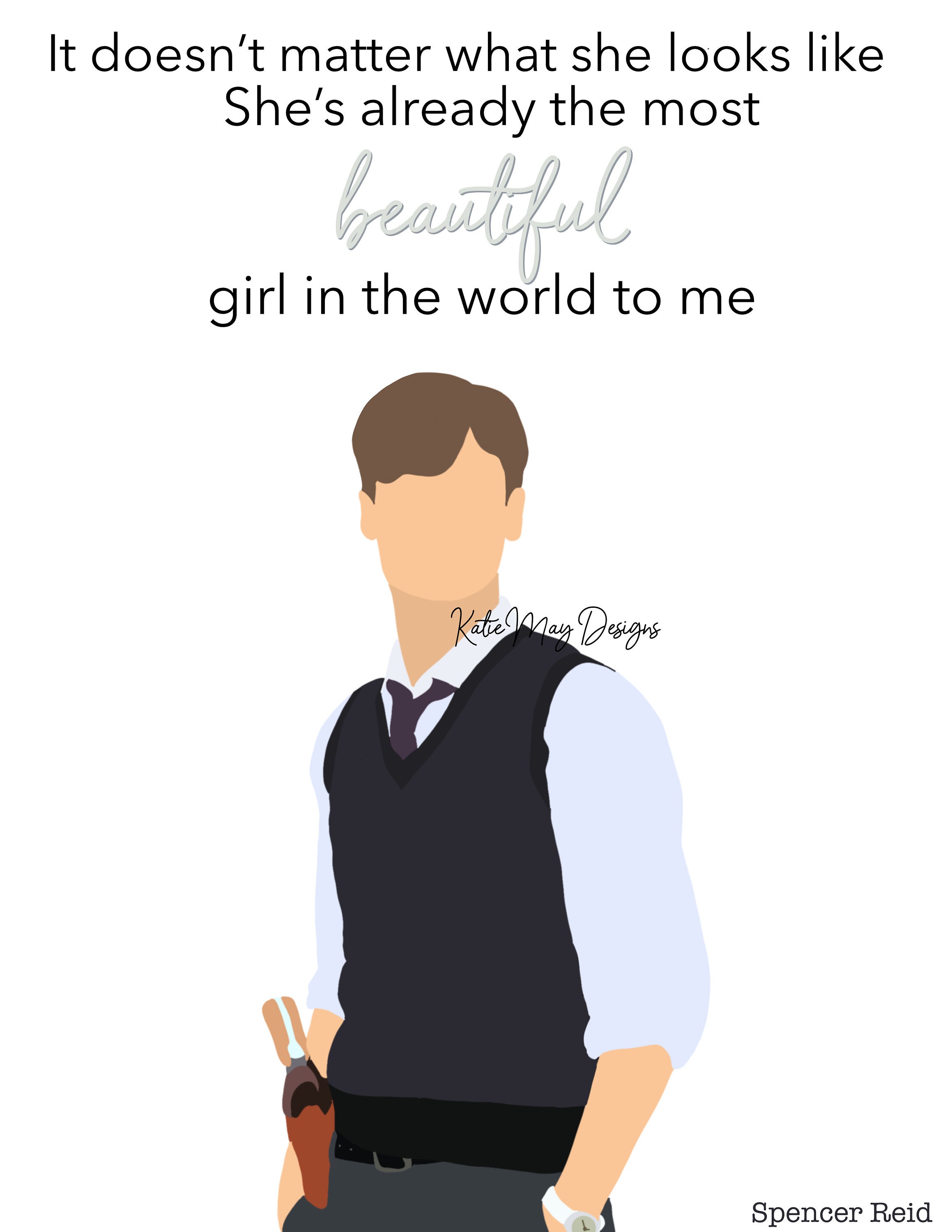 Spencer Reid Quote Matthew Gray Gubler Criminal Minds Digital - Etsy