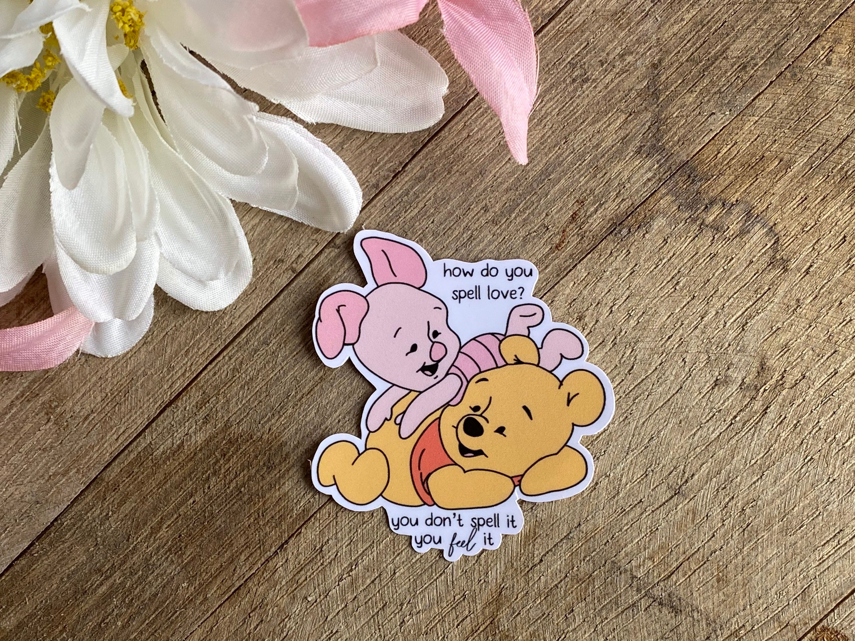 Winnie the Pooh Sticker Waterproof Sticker Cute Stickers Etsy