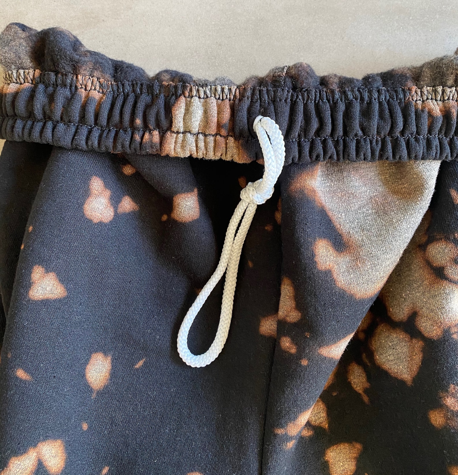 bleach tie dye sweatpants