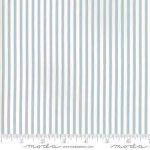 Vintage Holiday 1/2 Yard Silver Stripes - Bonnie and Camille - Moda - Out of Print = Cotton Fabric