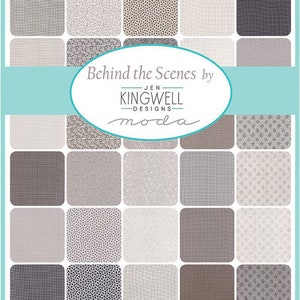 Behind the Scenes Layer Cake Jen Kingwell - Moda - Out of Print - Precut Cotton fabric - Low Volume - Gray