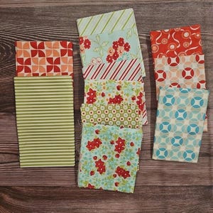 Bonnie and Camille Fat Quarter Bundle, 11pcs Moda Hello Darling Vintage Modern