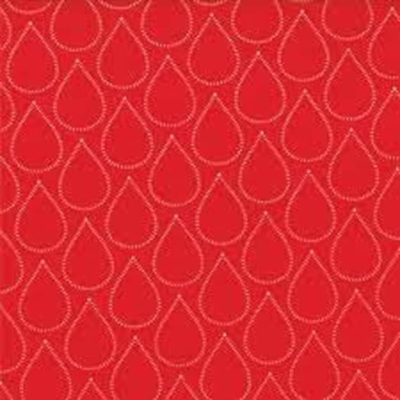 April Showers 1/2 yard Moda Raindrops Bonnie and Camille - Out of Print - RARE - Fabric