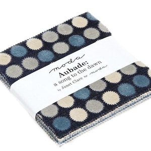 Aubade Charm Pack Song To Dawn Janet Clare - Moda - Cotton fabric - 42 five inch squares - Precut - OUT OF PRINT