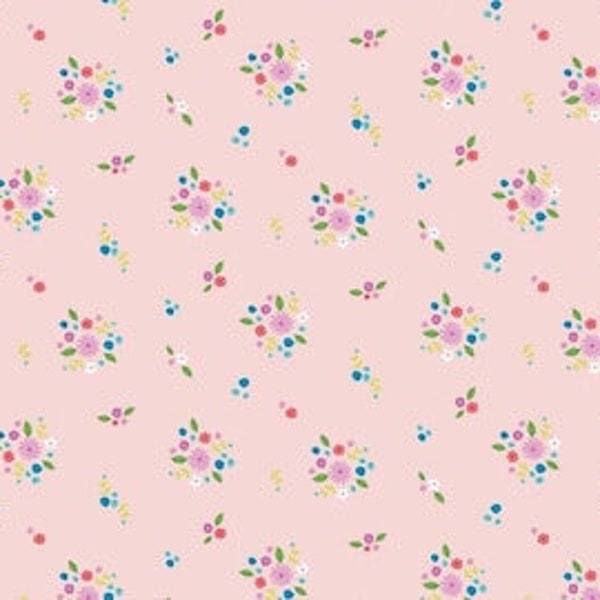 Anne of Green Gables Continuous HALF YARD Bouquet Pink - Kindred Spirits - 100% Quilters Cotton Fabric - Riley Blake