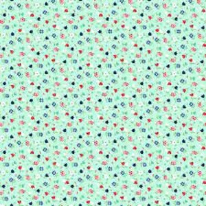 A Little Sweetness Continuous 1/2 yard Riley Blake Designs Floral Mint #C6512R - Tasha Noel - 100% Cotton Fabric