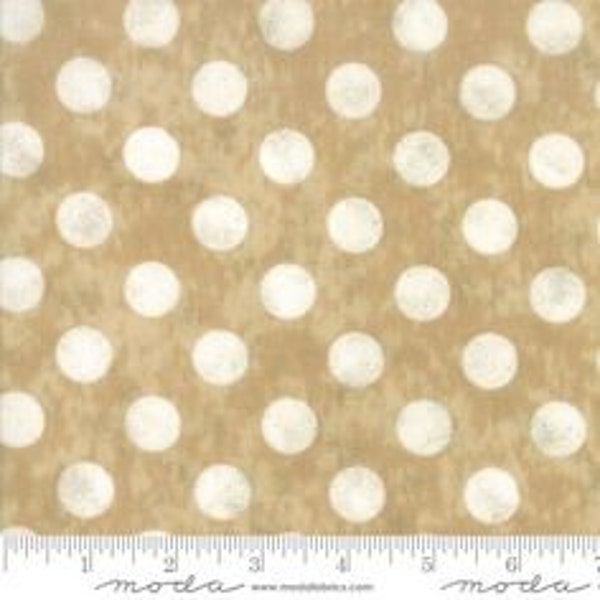 By the 1/2 yard - Maven - Basic Grey - Large Dots - Kraft - Moda - OUT OF PRINT - 100% cotton fabric