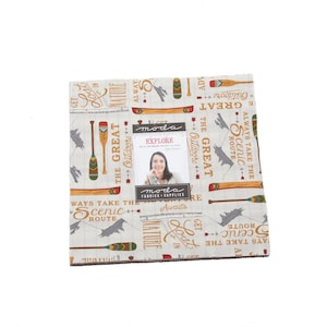 Explore Layer Cake 19910LC Deb Strain - Moda - Out of Print - 42 ten inch squares - 100% Cotton fabric