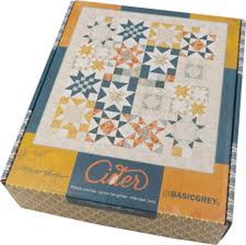 Moda Cider Stars for Carter Quilt Kit by Basic Grey 74x82 Etsy