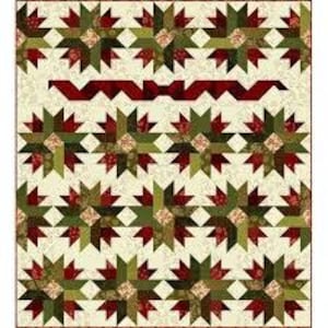 Farmhouse Christmas Quilt Kit Kim Diehl Henry Glass 56.5&quot; x 62.5