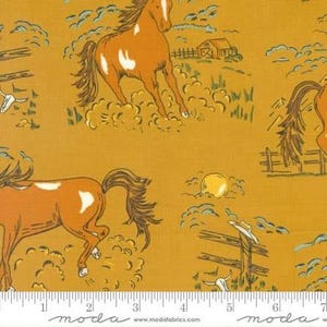 Ponderosa 1/2 yard Saddle 20861 16 Moda Stacy Iest Hsu Western OOP