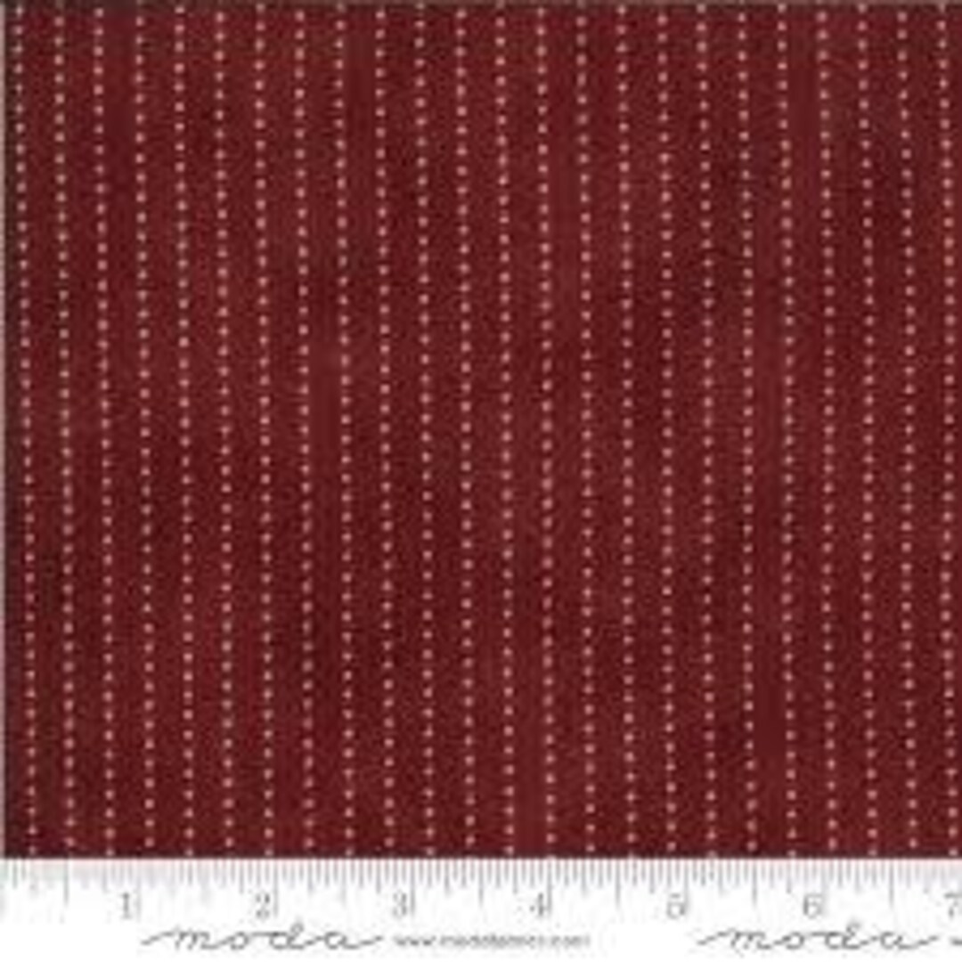 Redwork Gatherings 1/2 Yard Primitive Gatherings 49111 15 Moda - Out of ...