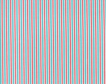 Sweet Christmas Coolmint Stripe 27x44 Urban Chiks Moda OOP Cotton Quilting Fabric
