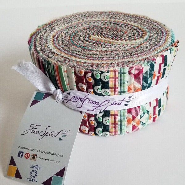 Franklin - Jelly Roll (40 - 2 1/2" x 44" strips) - Denyse Schmidt  for Free Spirit Fabrics - Westminster - Out of Print - 100% Cotton fabric