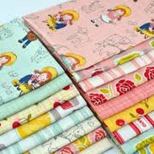 Farm Girl by October Afternoon - Fat Quarter Bundle (21 pcs ) -  Riley Blake - Out of Print - RARE - Precut - 100% Cotton Fabric