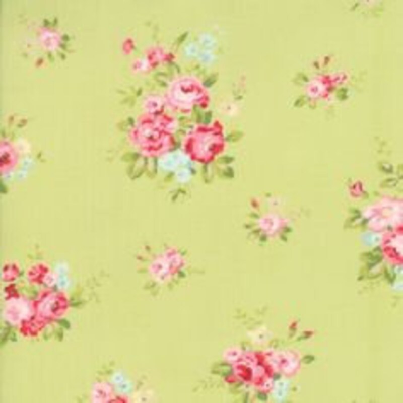 Pinted Cotton Fabric Willow Wood Aloe Green 140 cm