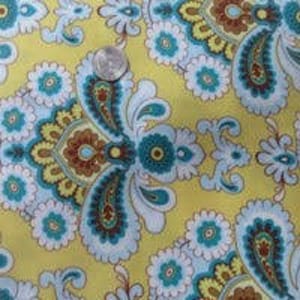 Amy Butler Belle Continuous HALF YARD French Wallpaper - Yellow - Rowan Fabrics - Out of Print - Cotton quilting sewing craft fabric