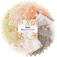 Apricot and Ash Charm Pack Corey Yoder - Coriander Quilts - Moda - Out of print - Precut Cotton Fabric