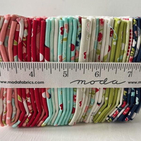 Vintage Picnic Fat Eighth Bundle 40 pcs Bonnie and Camille Moda Rare Out of Print  Precut Cotton Quilting Fabric