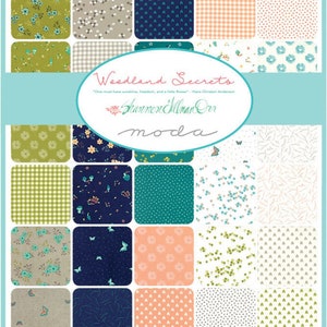 WOODLAND SECRETS Jelly Roll Shannon Gilman Orr - Moda - OOP - fabric quilting strips  45520JR