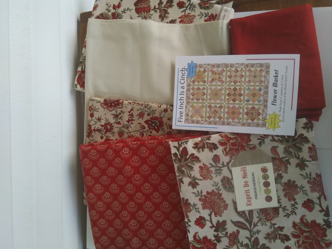 Esprit De Noel French General Quilt Kit Moda Quilt Etsy